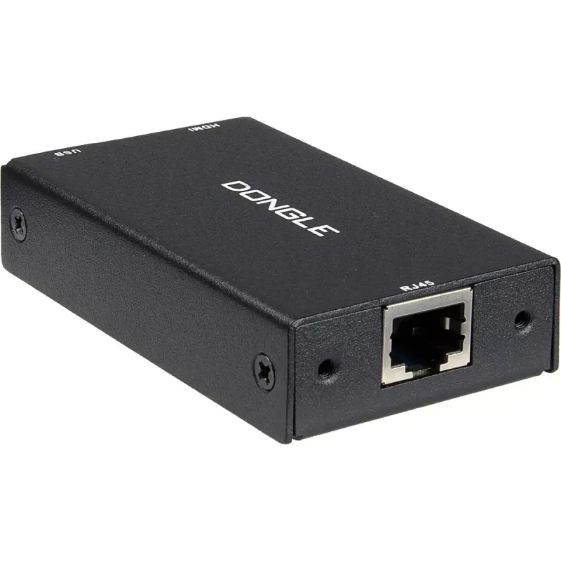 INTER-TECH KT-150H KVM sąsajos adapteris RJ-45 (šeimininkas) į HDMI išvestį, laidinis, maks. 1980×1080, metalinis, juodas