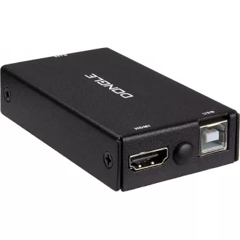 INTER-TECH KT-150H KVM sąsajos adapteris RJ-45 (šeimininkas) į HDMI išvestį, laidinis, maks. 1980×1080, metalinis, juodas