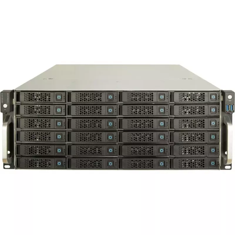 HDD korpusas Inter-Tech 4U-4724 pilkas 2.5/3.5 colio