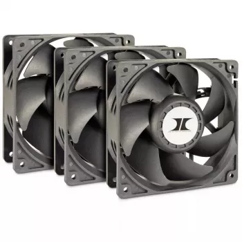 Ventiliatorių rinkinys Inter-Tech 88887368 120 mm 3 vnt. juodas
