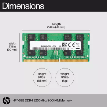 HP 16GB DDR4 3200 SODIMM atminties modulis