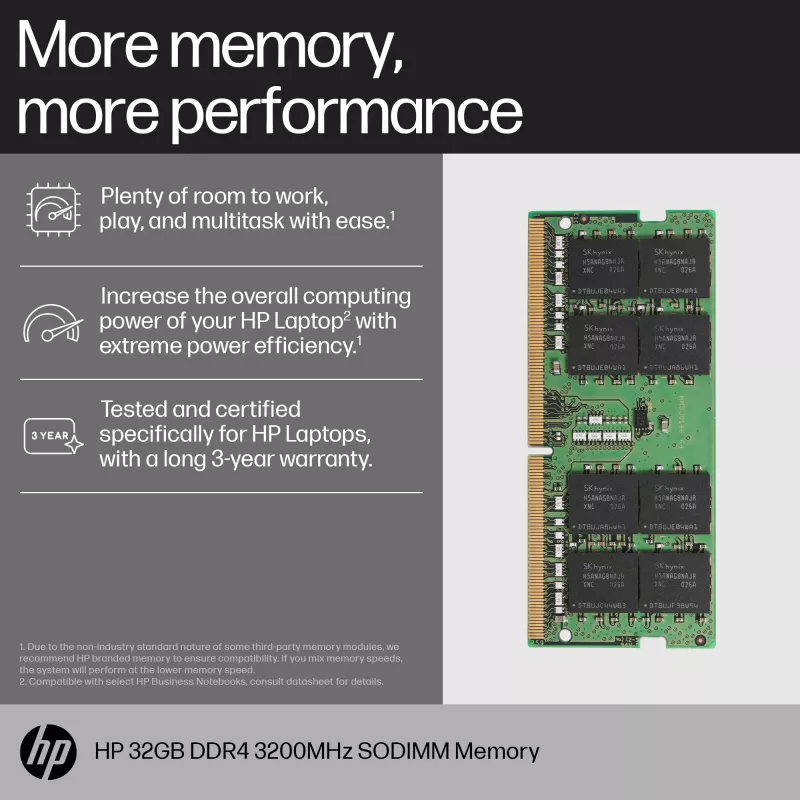 HP 16GB DDR4 3200 SODIMM atminties modulis