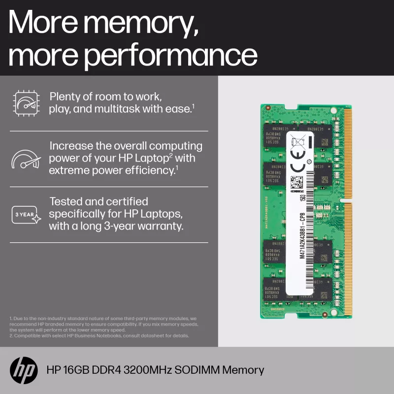 HP 16GB DDR4 3200 SODIMM atminties modulis