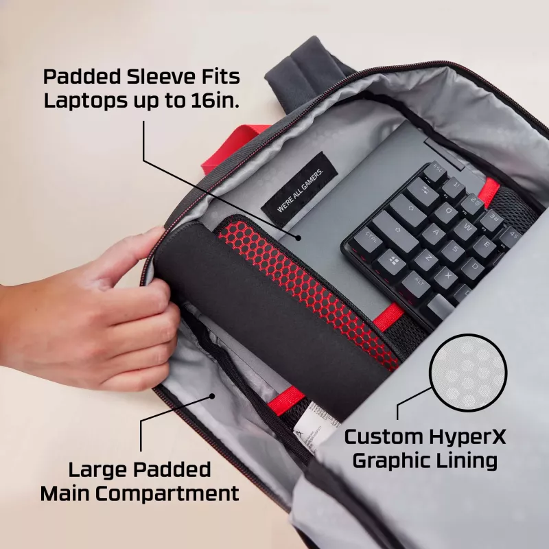 HyperX Delta Kuprinė, 498 g