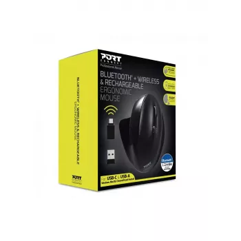 Port Designs 900706-BT belaidė pelė RF + Bluetooth, ergonomiška, dešinei rankai