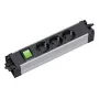 Bachmann STEP ALU 3 lizdai, 1 jungiklis, aliumininis korpusas, 230V 16A, IP20