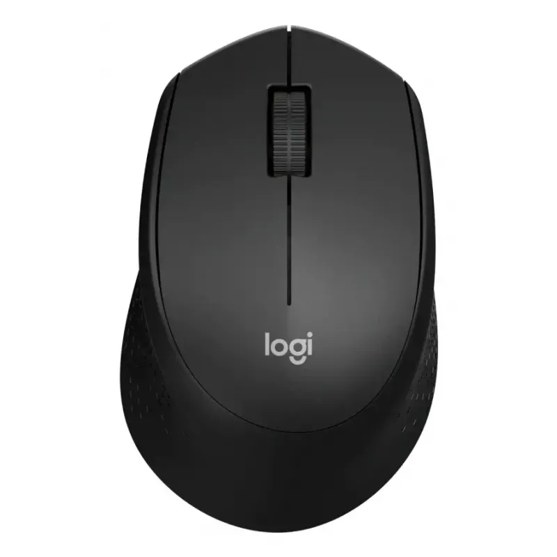 Pelė Logitech M330 SILENT PLUS – belaidė RF, dešinei rankai, 1000 DPI, 3 mygtukai, slinkimo ratukas, juoda, maitinama baterija