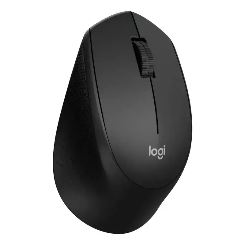 Pelė Logitech M330 SILENT PLUS – belaidė RF, dešinei rankai, 1000 DPI, 3 mygtukai, slinkimo ratukas, juoda, maitinama baterija
