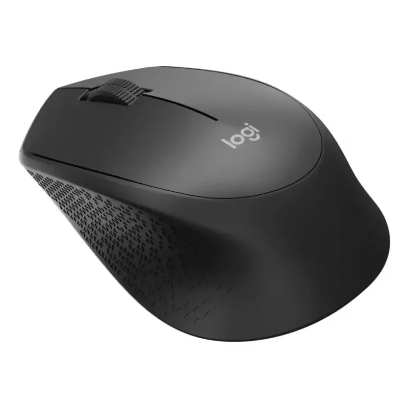 Pelė Logitech M330 SILENT PLUS – belaidė RF, dešinei rankai, 1000 DPI, 3 mygtukai, slinkimo ratukas, juoda, maitinama baterija