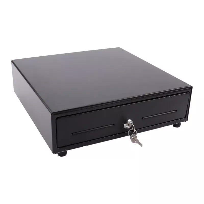 Elektrinis pinigų stalčius Olympia SD 330A, metalinis korpusas, 12–14 V, 335×330×104 mm, 2 raktai