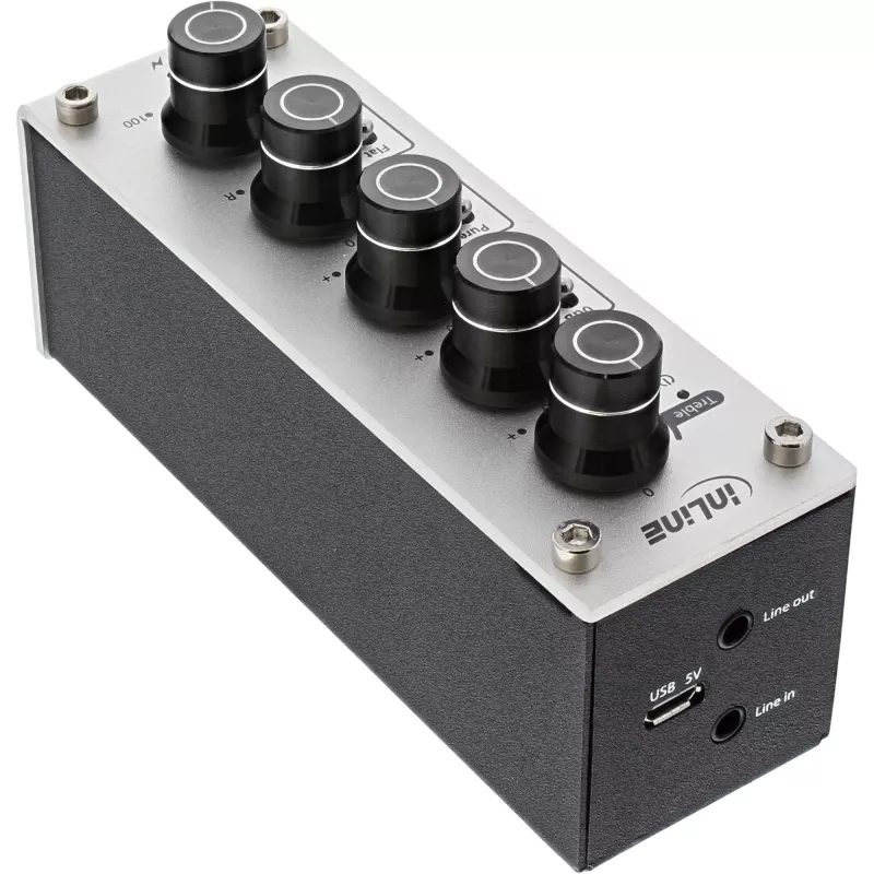 InLine AmpEQ mobilus Tri-Tone Hi-Res AUDIO išankstinis ir ausinių stiprintuvas, 3,5 mm stereo