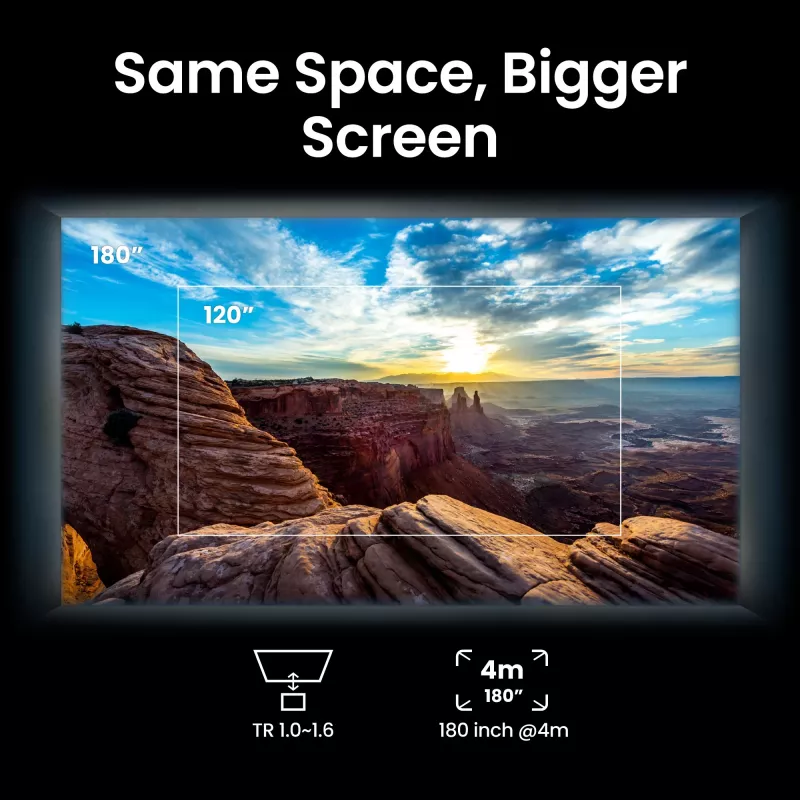 BenQ W5850 standartinio fokusavimo projektorius, 2600 ANSI liumenų, DLP, UHD 4K (3840x2160), 3D, juodas