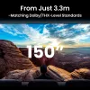 BenQ W5850 standartinio fokusavimo projektorius, 2600 ANSI liumenų, DLP, UHD 4K (3840x2160), 3D, juodas