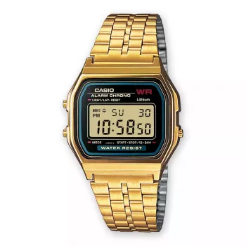 Laikrodis Casio A159WGEA-1EF Auksinis Sidabrinis