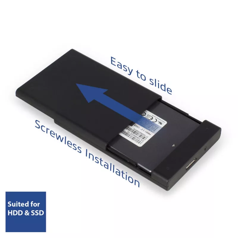 ACT AC1215 belaikis 2,5 colio SATA HDD/SSD korpusas USB 3.2 Gen1