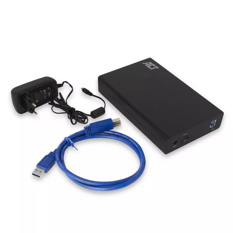 Išorinis HDD/SSD dėklas ACT AC1405 3.5 colio SATA USB 3.2 Gen1 juodas