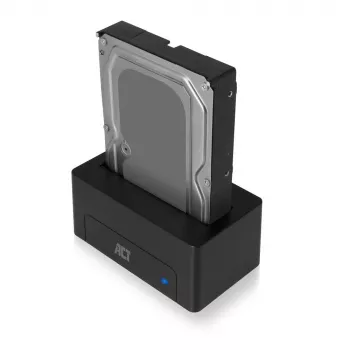 ACT 2.5 colio / 3.5 colio SATA HDD / SSD dokavimo stotelė USB 3.2 Gen1 juoda