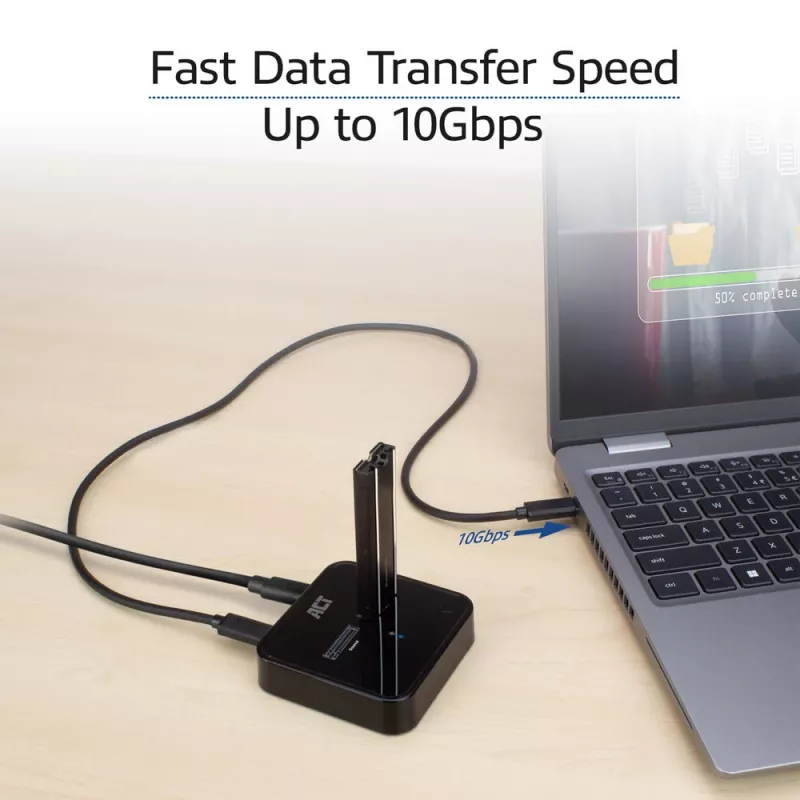 ACT M.2 NVMe/PCIe dviguba SSD dokavimo klonavimo stotelė, USB-C 3.2 Gen2