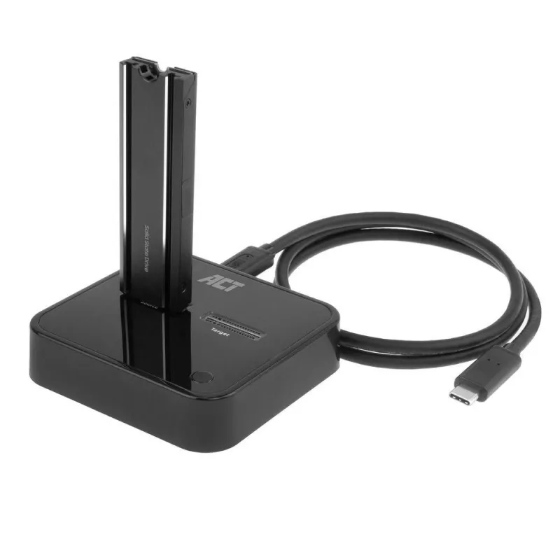 ACT M.2 NVMe/PCIe dviguba SSD dokavimo klonavimo stotelė, USB-C 3.2 Gen2