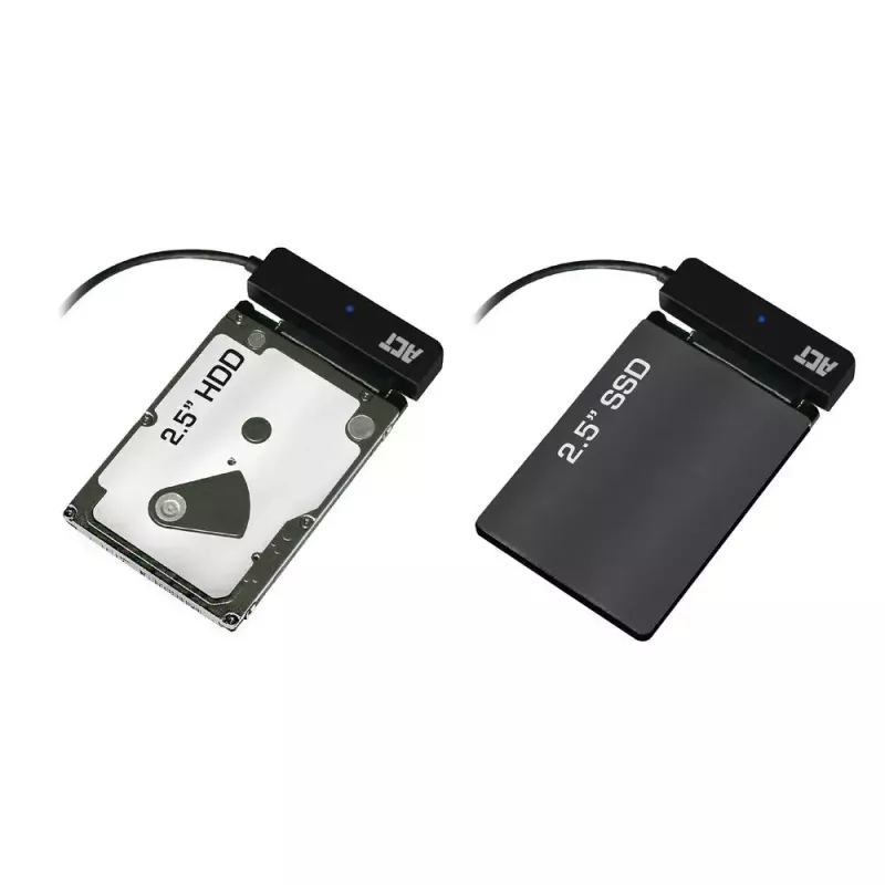 ACT USB-C adapterinis kabelis prie 2,5 colio SATA HDD/SSD AC1525 0,15 m Juoda