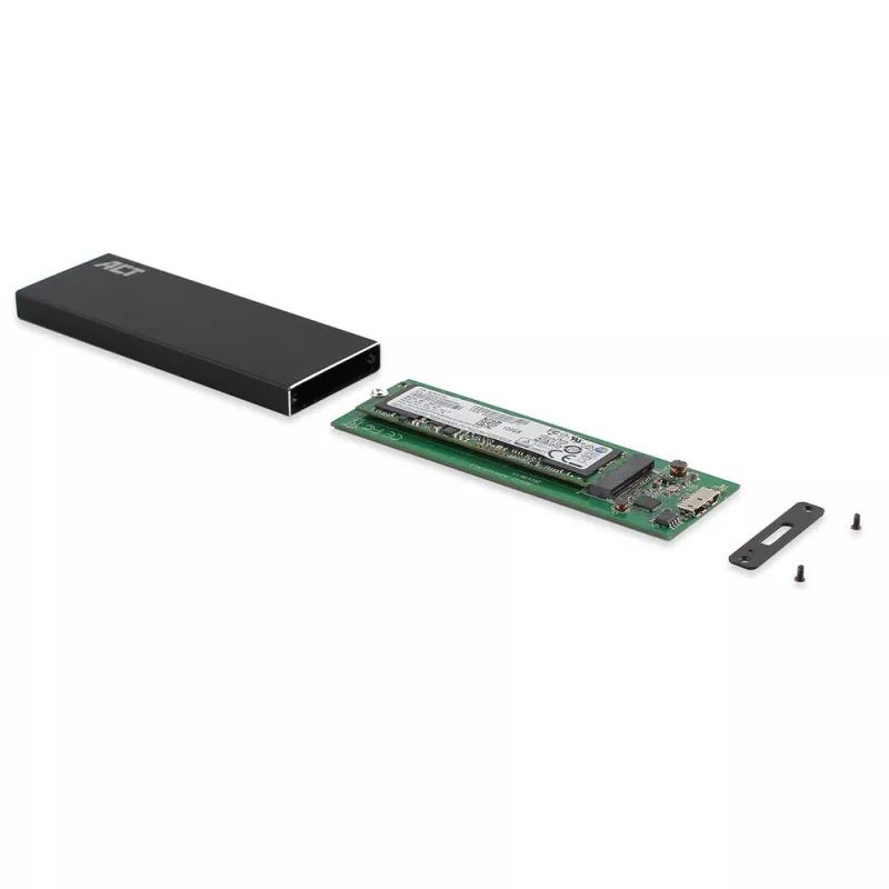 SSD dėklas ACT M.2 USB 3.2 Gen1 Juodas 5 Gbit/s
