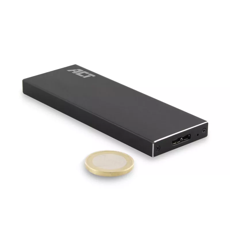 SSD dėklas ACT M.2 USB 3.2 Gen1 Juodas 5 Gbit/s