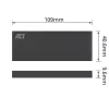 SSD dėklas ACT M.2 USB 3.2 Gen1 Juodas 5 Gbit/s