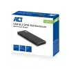 SSD dėklas ACT M.2 USB 3.2 Gen1 Juodas 5 Gbit/s