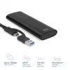 SSD korpusas ACT AC1615 USB-C M.2 NVMe PCIe 10 Gbit/s juodas