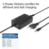 ACT AC2005 USB-C nešiojamojo kompiuterio kroviklis, Power Delivery profiliai, 65 W