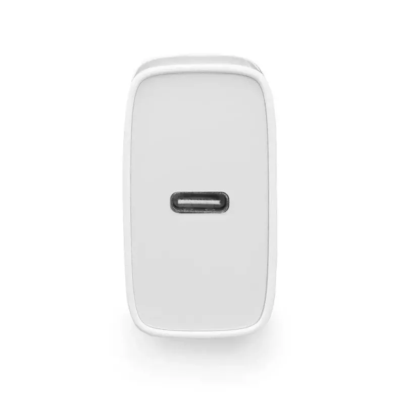 ACT kompaktiškas USB-C įkroviklis 20 W greitasis įkrovimas vidaus universalus baltas