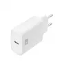 ACT kompaktiškas USB-C įkroviklis 20 W greitasis įkrovimas vidaus universalus baltas