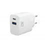 ACT USB-C ir USB-A įkroviklis 20W su Power Delivery PPS, Quick Charge, GaNFast