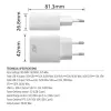 ACT USB-C ir USB-A įkroviklis 20W su Power Delivery PPS, Quick Charge, GaNFast