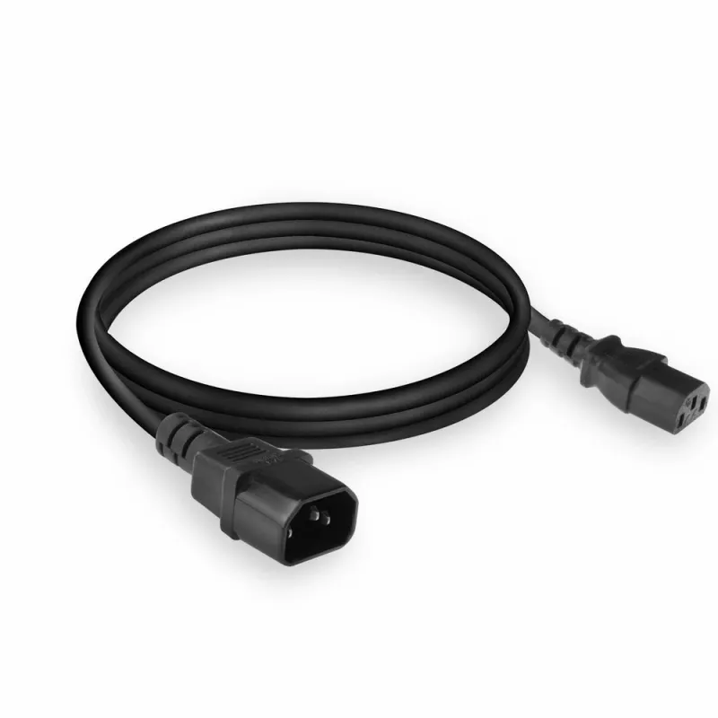 Maitinimo laidas C13 C14 juodas 1,8 m ACT Powercord
