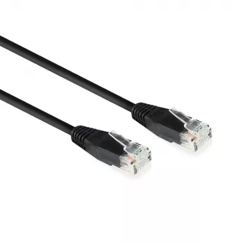 ACT Black 2.0 m U/UTP CAT6 jungiamasis kabelis su RJ45 jungtimis
