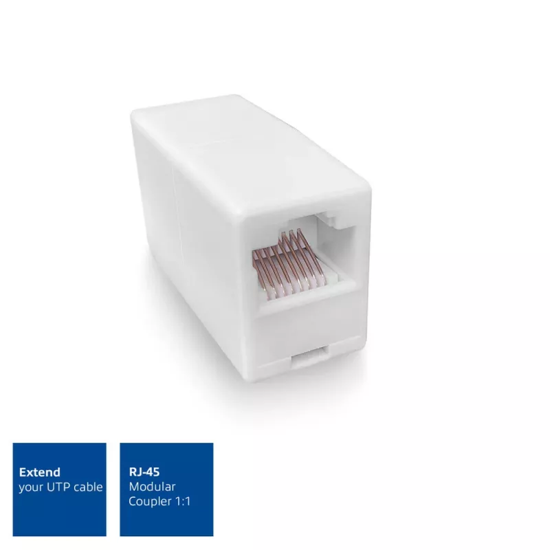 ACT AC4105 Baltas modulinis RJ-45 movinis jungtuvas
