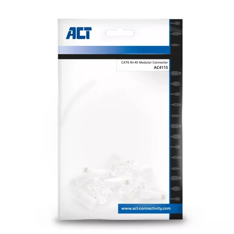 ACT modulinis RJ-45 jungtis CAT6 10 vnt.