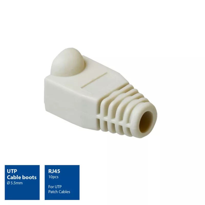 ACT RJ45 kabelio gaubtai, pilki, 10 vnt.