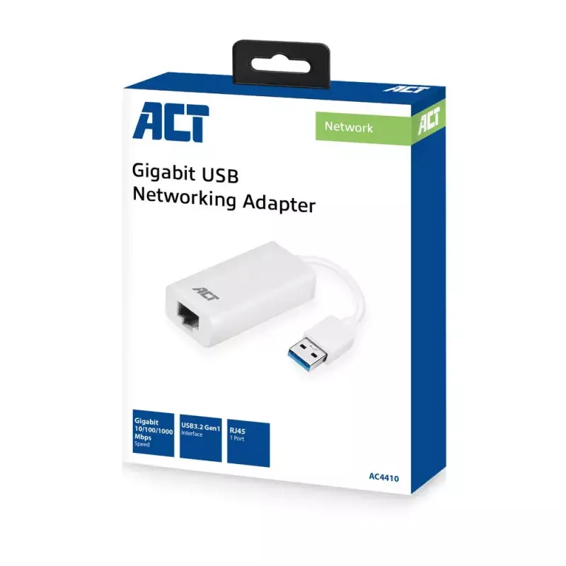 Tinklo kortelė ACT AC4410 Ethernet 1000 Mbit/s laidinis USB