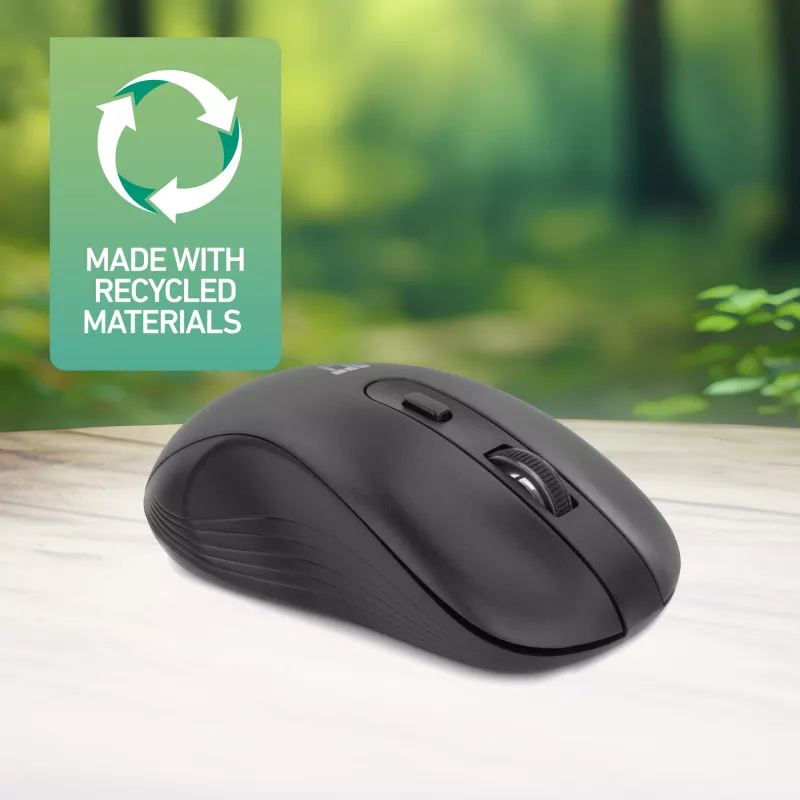Belaidė pelė ACT Wireless Mouse 1600 DPI, tylus spustelėjimas, ekologiška, iš perdirbtų medžiagų