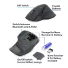 ACT AC5146 belaidė pelė Bluetooth / USB-A, 2400 DPI, tylūs mygtukai, ekologiška