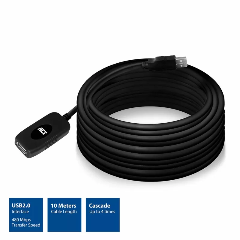 USB 2.0 stiprintuvas ACT AC6010 10 metrų