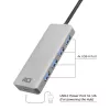 USB Hub ACT AC6121 Type-A 5000 Mbit/s Aliuminis