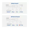 USB šakotuvas ACT AC6125 3.2 Gen 1 Type-A 5000 Mbit/s Pilka
