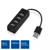 USB šakotuvas ACT AC6205 4 prievadai USB 2.0 480 Mbit/s Juodas 0,12 m
