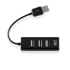 USB šakotuvas ACT AC6205 4 prievadai USB 2.0 480 Mbit/s Juodas 0,12 m