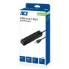 USB šakotuvas ACT AC6215 7 prievadų 480 Mbit/s juodas