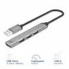ACT AC6225 USB 2.0 centrinis įrenginys 480 Mbit/s pilkas aliuminis
