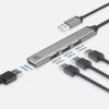 ACT AC6225 USB 2.0 centrinis įrenginys 480 Mbit/s pilkas aliuminis